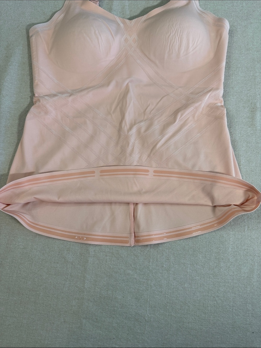 Honeylove LiftWear Cami Shapewear Tank Nude Pink Blush Medium M Removable Pads - Picture 4 of 6